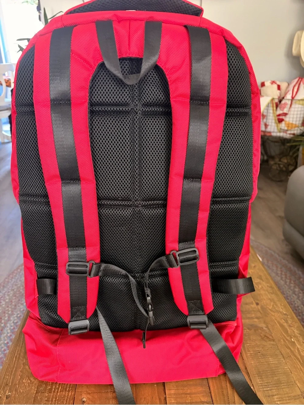 Sole Premise Men's Red Backpack with Top 'P' Logo - Travel & Work